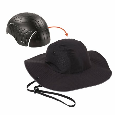 ERGODYNE Skullerz 8957 Lightweight Ranger Hat and Bump Cap Insert, Medium/Large, Black 23460